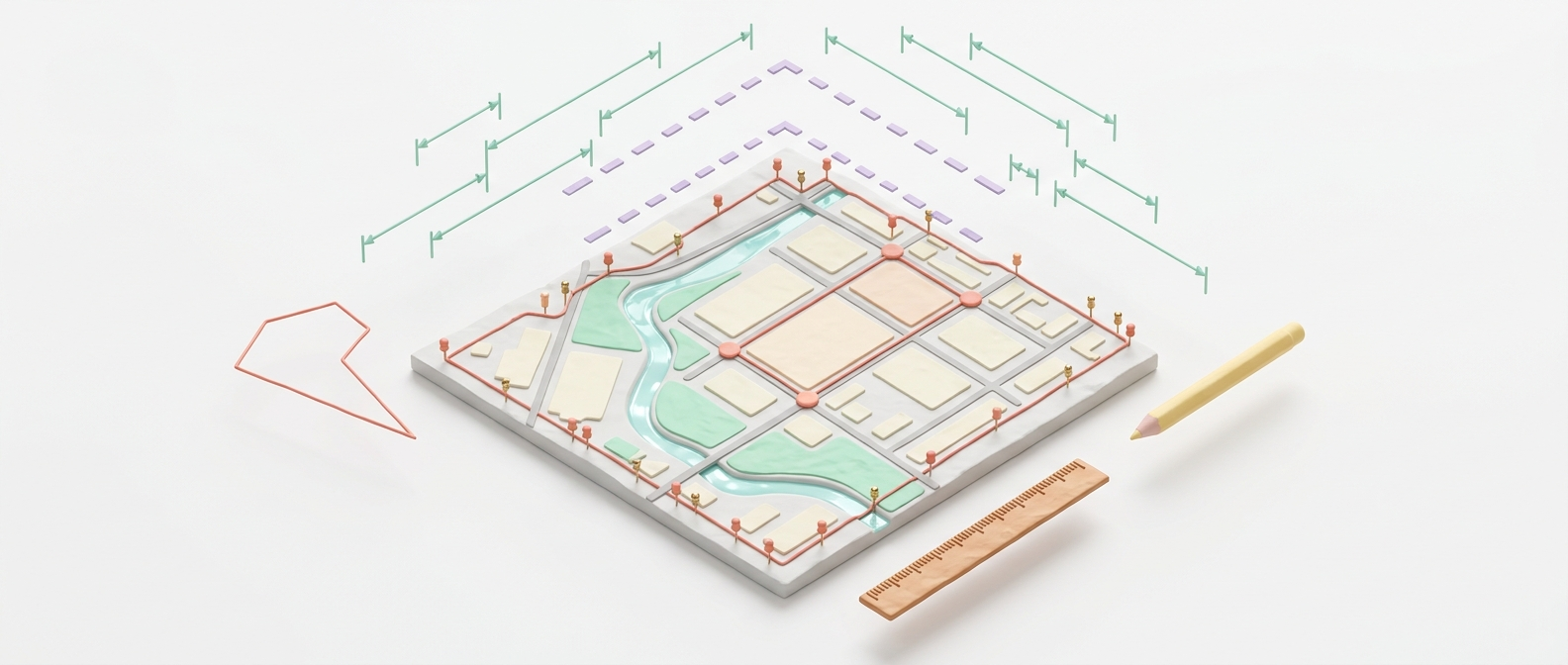 Map drawing tools interface